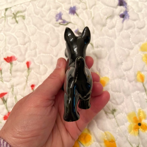 Vintage Scotty Dog Black Porcelain Ceramic Figurine Adorable 4” 🐾 - Picture 7 of 10